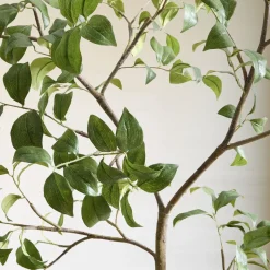 Faux Potted Snowball Tree