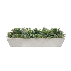 Faux Potted Succulents w/ Planter