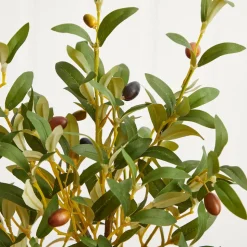 Faux Potted Tabletop Olive Tree - Set of 2