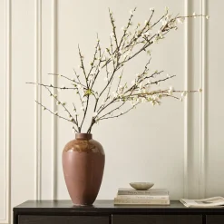 Faux White Blossom Branch