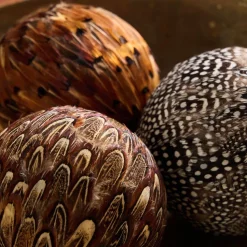 Feather Ball Bowl Fill (Set of 3)