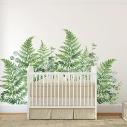 Ferns & Eucalyptus Wall Decals