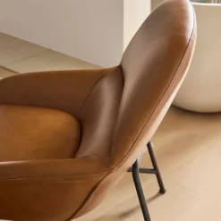 Fillmore Mid-Century Leather Chair