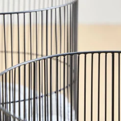 Fine Line Metal Round Baskets