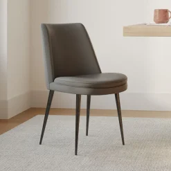 Finley Low-Back Leather Dining Chair (Set of 2)