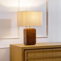 Finlo Burled Table Lamp (22")