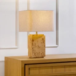 Finlo Burled Table Lamp (22")