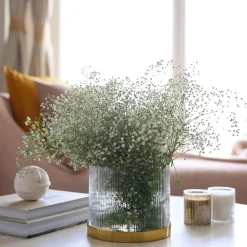Fleck Fluted Glass Vase