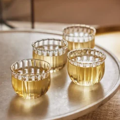 Fleck Kira Small Glass Cups (Set of 4)