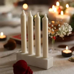 Fleck Marble Candle Holder
