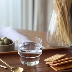 Fleck Stackable Glass Tumblers (Set of 4)