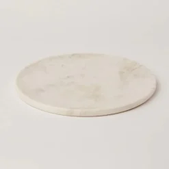 Fleck White Marble Platter
