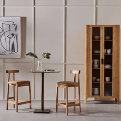 Flint Leather Bar & Counter Stools