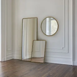Floating Frame Metal Floor Mirror