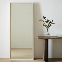 Floating Lacquer Wood Floor Mirror