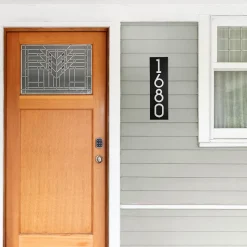 Floating Stand-Off Vertical Number Sign