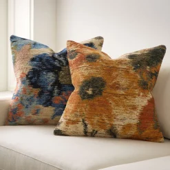 Floral Ikat Pillow Cover