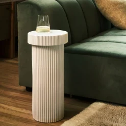 Fluted Drink Table (10")