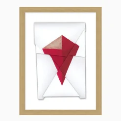 Folding Lines Framed Wall Art