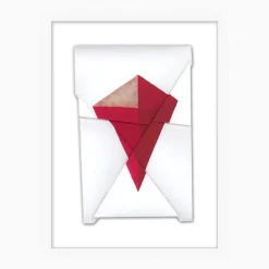 Folding Lines Framed Wall Art