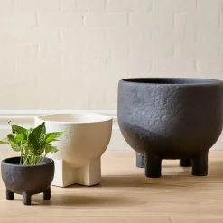 Form Studies Ceramic Footed Planters