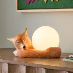Fox Ceramic Lamp (7")