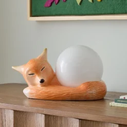 Fox Ceramic Lamp (7")