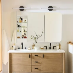 Frameless Seamless Triple Medicine Cabinet