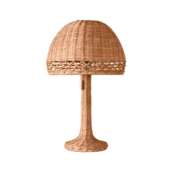 Frankie Rattan Table Lamp (16")
