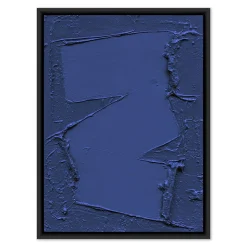 Free Form in Deep Blue Framed Wall Art by The Holly Collective