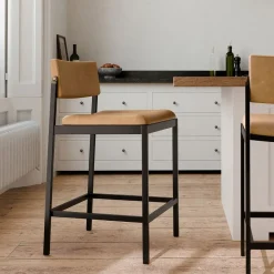 Freeman Leather Counter Stool