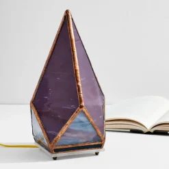 Friend of All Small Tabletop Greta Lamp - Amethyst
