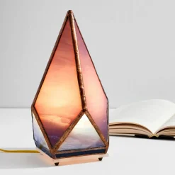 Friend of All Small Tabletop Greta Lamp - Amethyst