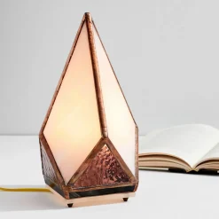 Friend of All Small Tabletop Greta Lamp - Rose Quartz