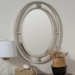Gallant Wood Oval Wall Mirror