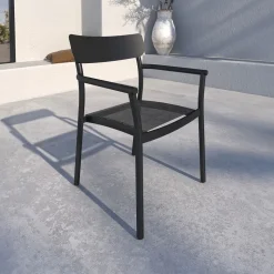 Galveston Aluminum Outdoor Dining Chairs (Set of 4)