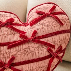 Gathered Heart Pillow