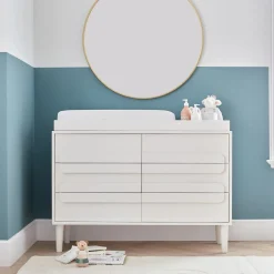 Gemini 6-Drawer Wide Dresser with Removable Topper (56")