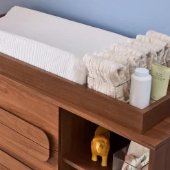 Gemini Open Narrow Dresser with Removable Topper (48")