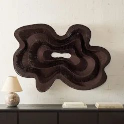 Geode Fiber Natural Dimensional Wall Art
