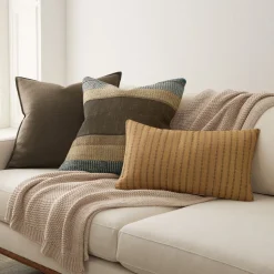 Geo Stripe Pillow Cover & Throw Set