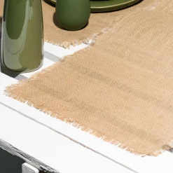 Gharyan Stoneware Jute Table Runner