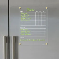 Girl Friday Magnetic Acrylic Fridge Chore Chart