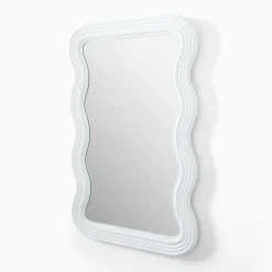 Giselle Wavy Wood Wall Mirror