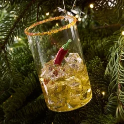 Glass Spicy Margarita Ornament