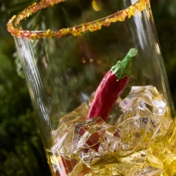 Glass Spicy Margarita Ornament