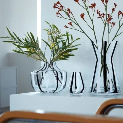 Glass Stripe Vases