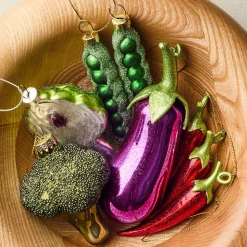 Glass Veggie Ornaments