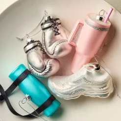 Glass Workout Ornaments