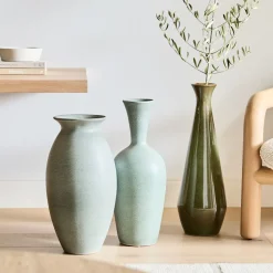 Glazed Ceramic Floor Vases